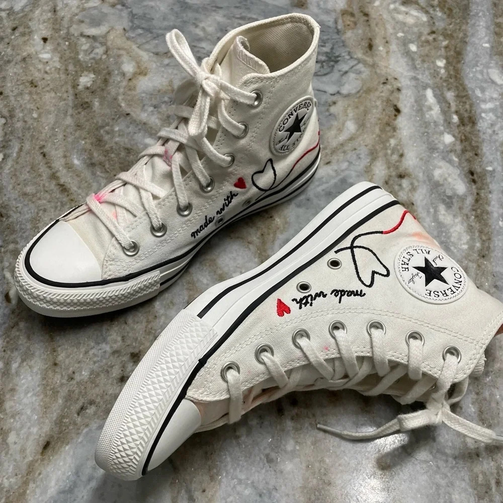 Converse Chuck Taylor All Star High Made With Love 171159C Men 5 Woman 7